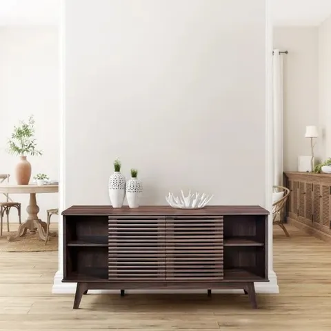 BOXED COPEN LARGE SIDEBOARD WALNUT 144 X 39 X 71cm ENGINEERED WOOD (1 BOX)