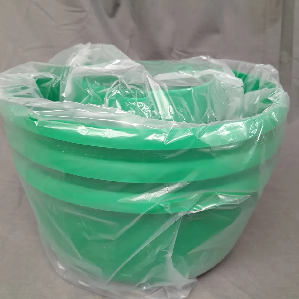 BOXED OPTIMAL PRODUCTS SET OF 3 PLANT HALOS IN GREEN