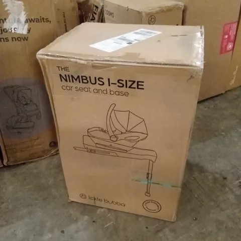 BOXED ICKLE BUBBA THE NIMBUS I-SIZE CAR SEAT AND BASE 