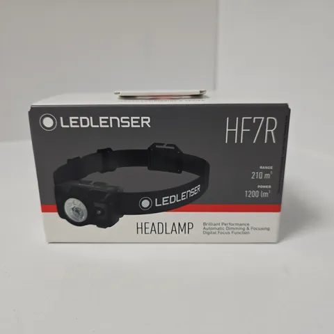 BOXED LEDLENSER HF7R HEADLAMP IN BLACK