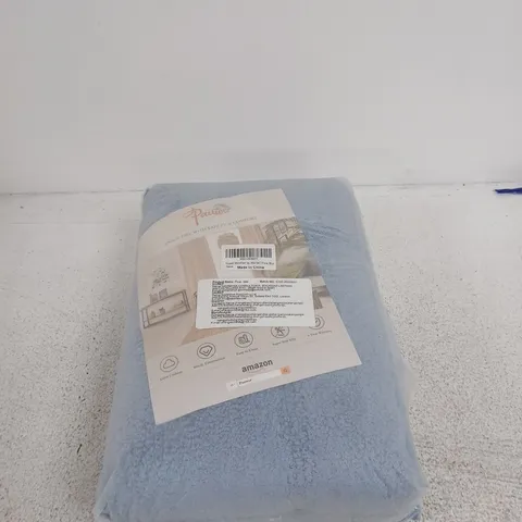 PAUWER BLUE MICROFIBRE FLOOR MAT SET, 3-PIECE