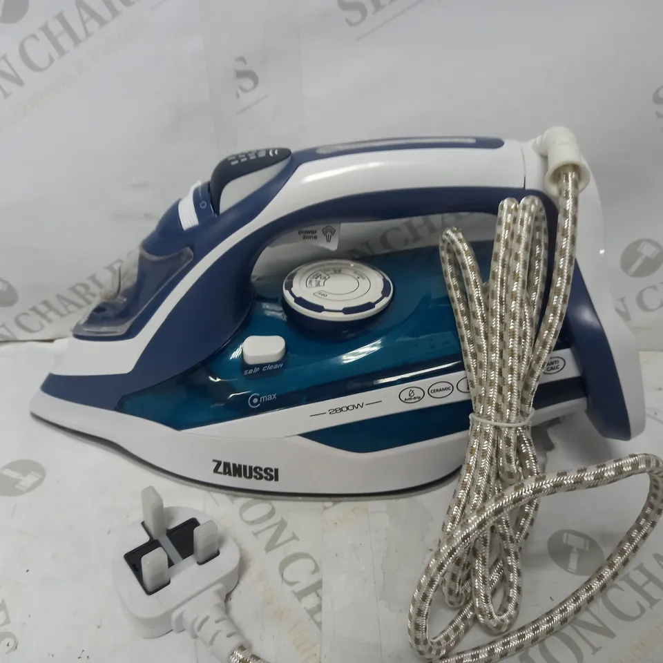 ZANUSSI ZSI-9270-BL IRON DRY & STEAM IRON, BLUE & WHITE