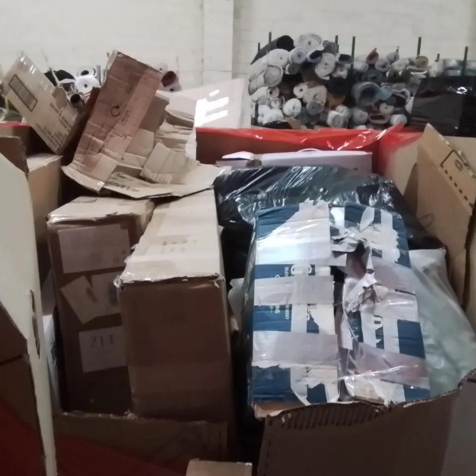 PALLET OF ASSORTED HOUSEHOLD GOODS AND PRODUCTS TO INCLUDE;BOOSTER SEAT,PLAYPEN,LED LIGHT STRIP