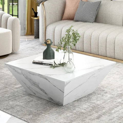 BOXED ARDJAM PEDESTAL COFFEE TABLE WITH STORAGE