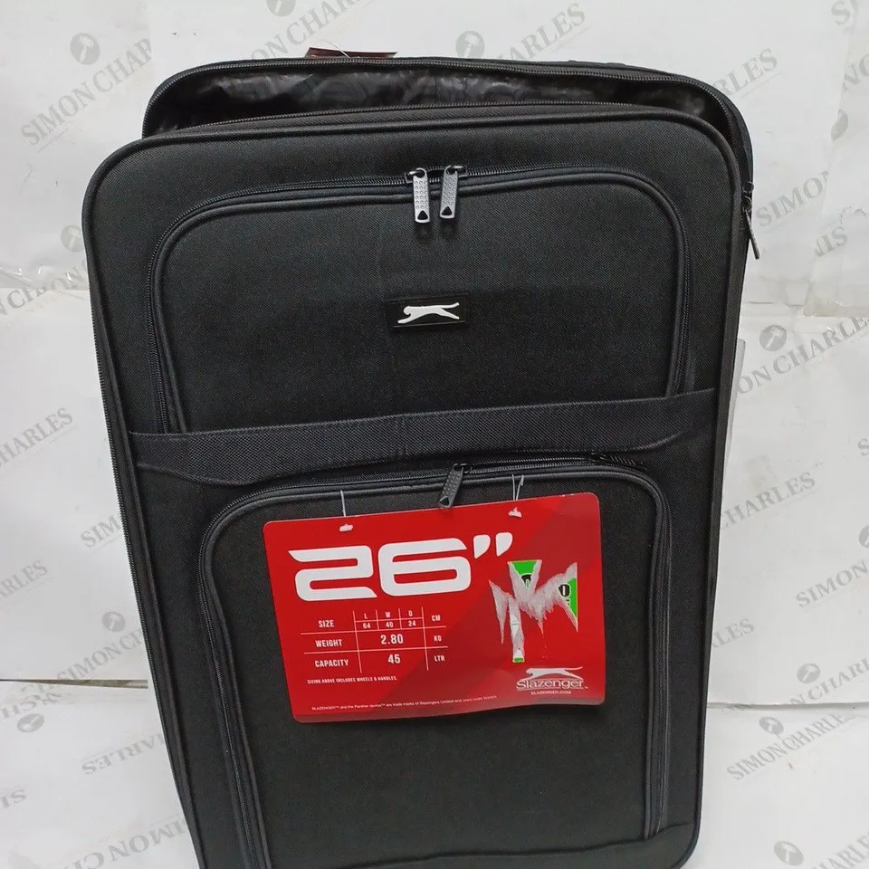 SLAZENGER TROLLEY CASE IN BLACK - 64CM	