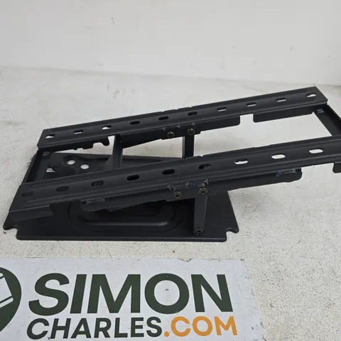 BLACK DUAL-RAIL ADJUSTABLE MONITOR MOUNTING ARM BRACKET