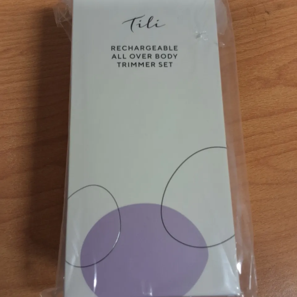 LOT OF 30 BRAND NEW TILI RECHARGABLE ALL OVER BODY TRIMMERS SETS