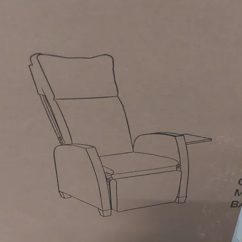 BOXED GRANDPATIO MOOR RATTAN PUMP RECLINER ARMCHAIR 