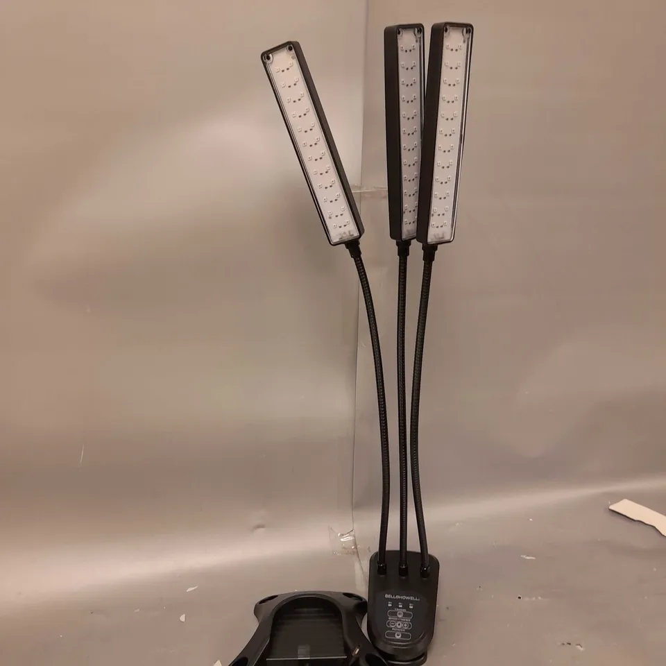 BOXED BELL & HOWELL GROW BURST LED FLEXIBLE 3 HEAD GROW LIGHT