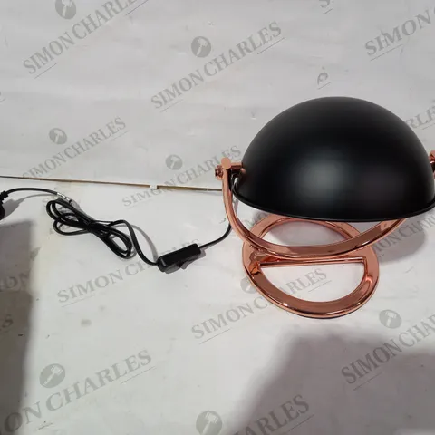 BOXED UBEDA COPPER EFFECT/BLACK TABLE LAMP