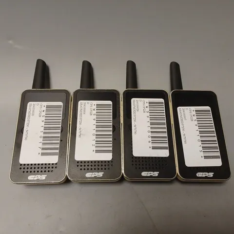 SET OF 4 CPS CP228 WALKIE TALKIES WITH DIGITAL SCREEN