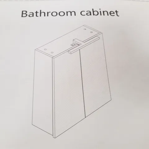 BOXED BATHROOM CABINET - WHITE