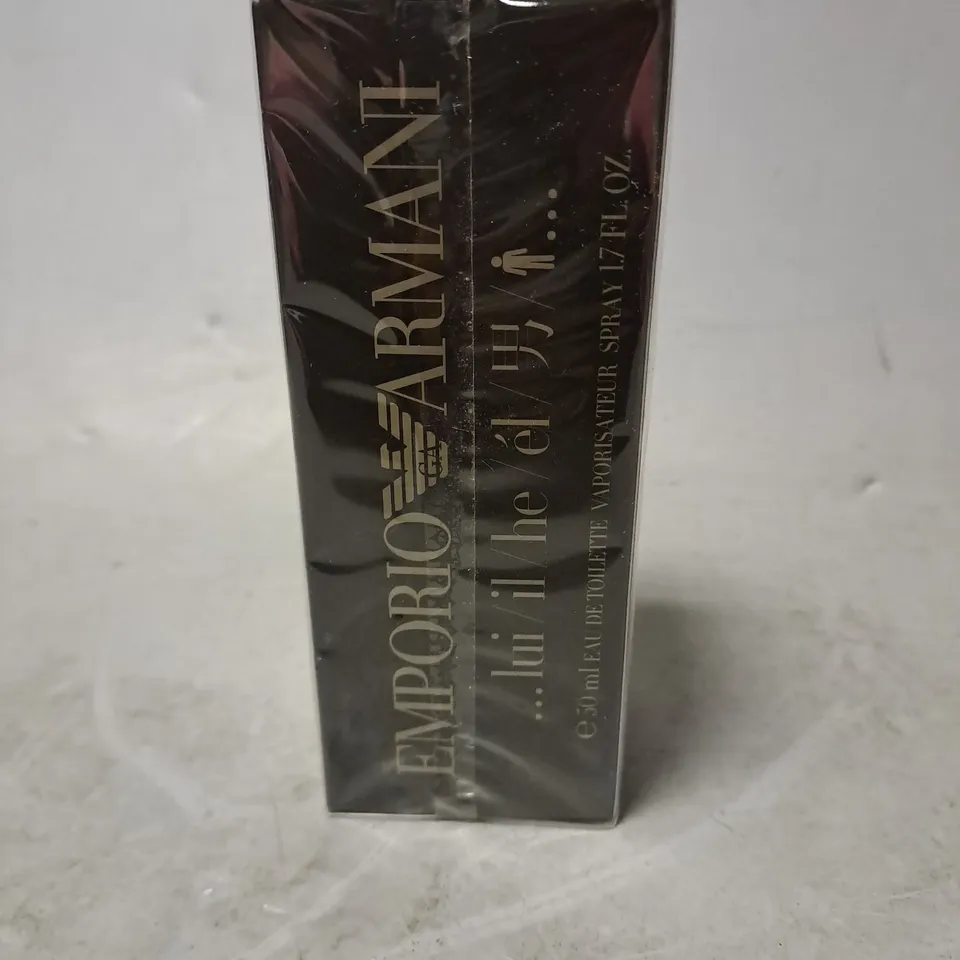 BOXED AND SEALED EMPORIO ARMANI HE EAU DE TOILETTE 50ML