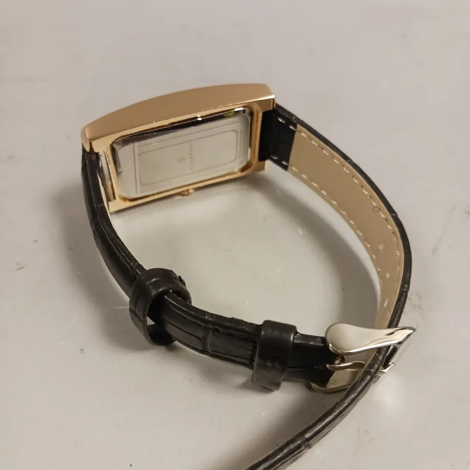 LADIES STOCKWELL WATCH – TEXTURED DIAL WITH SUB DIAL MINUTE HAND – LEATHER STRAP