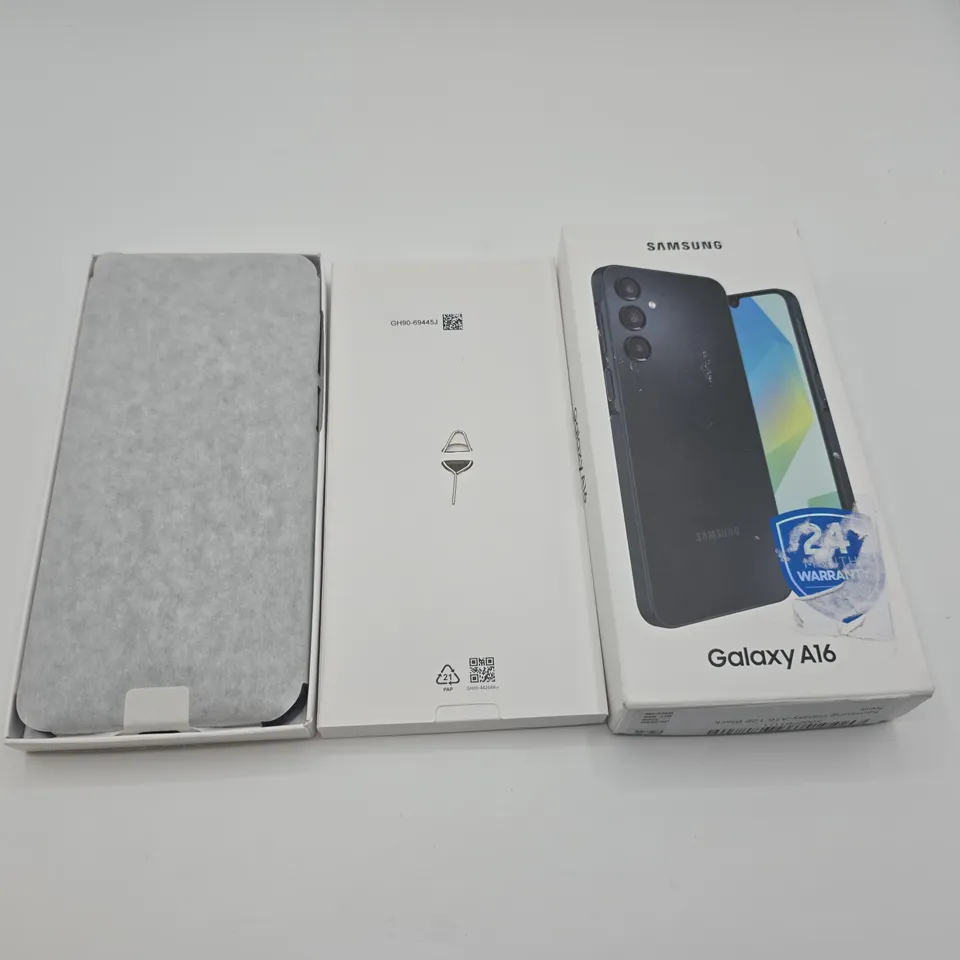 BOXED SAMSUNG GALAXY A16 4/128GB IN BLACK - SM-A165F