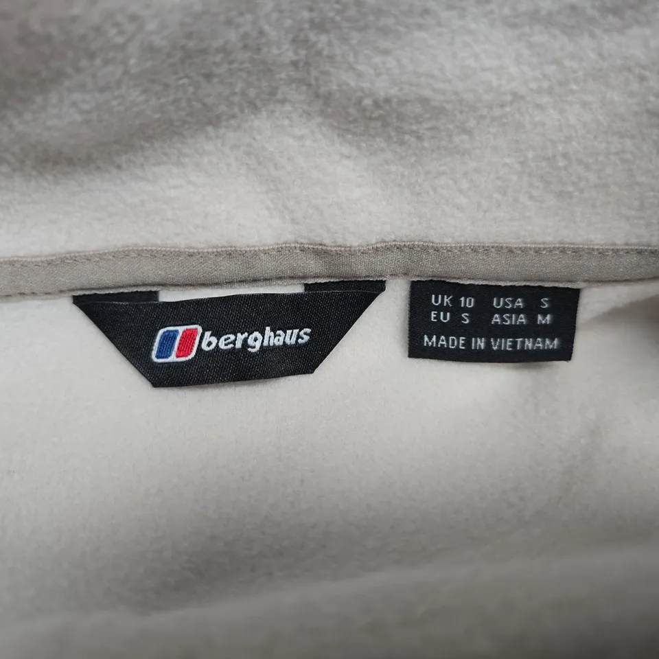 UK 10 BERGHAUS FLEECE ZIP JACKET – WHITE