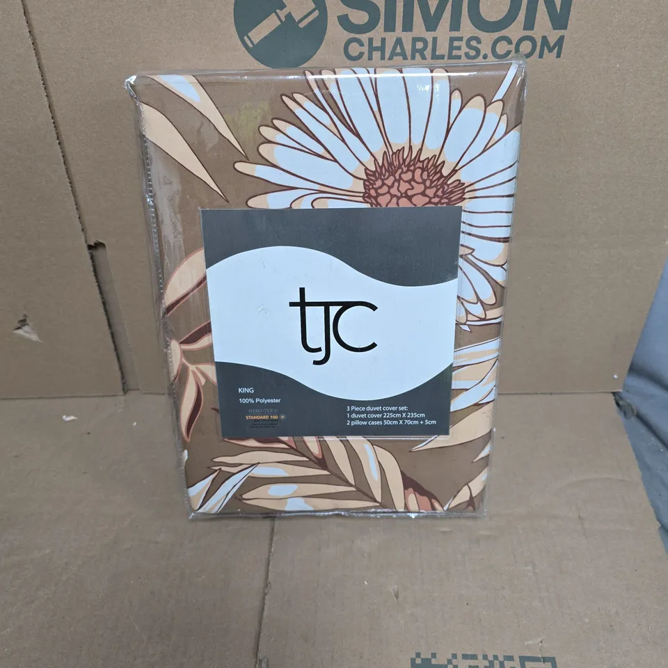 TJC FLORAL KING SIZE DUVET COVER SET – 3PC