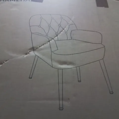 BOXED ARMCHAIR