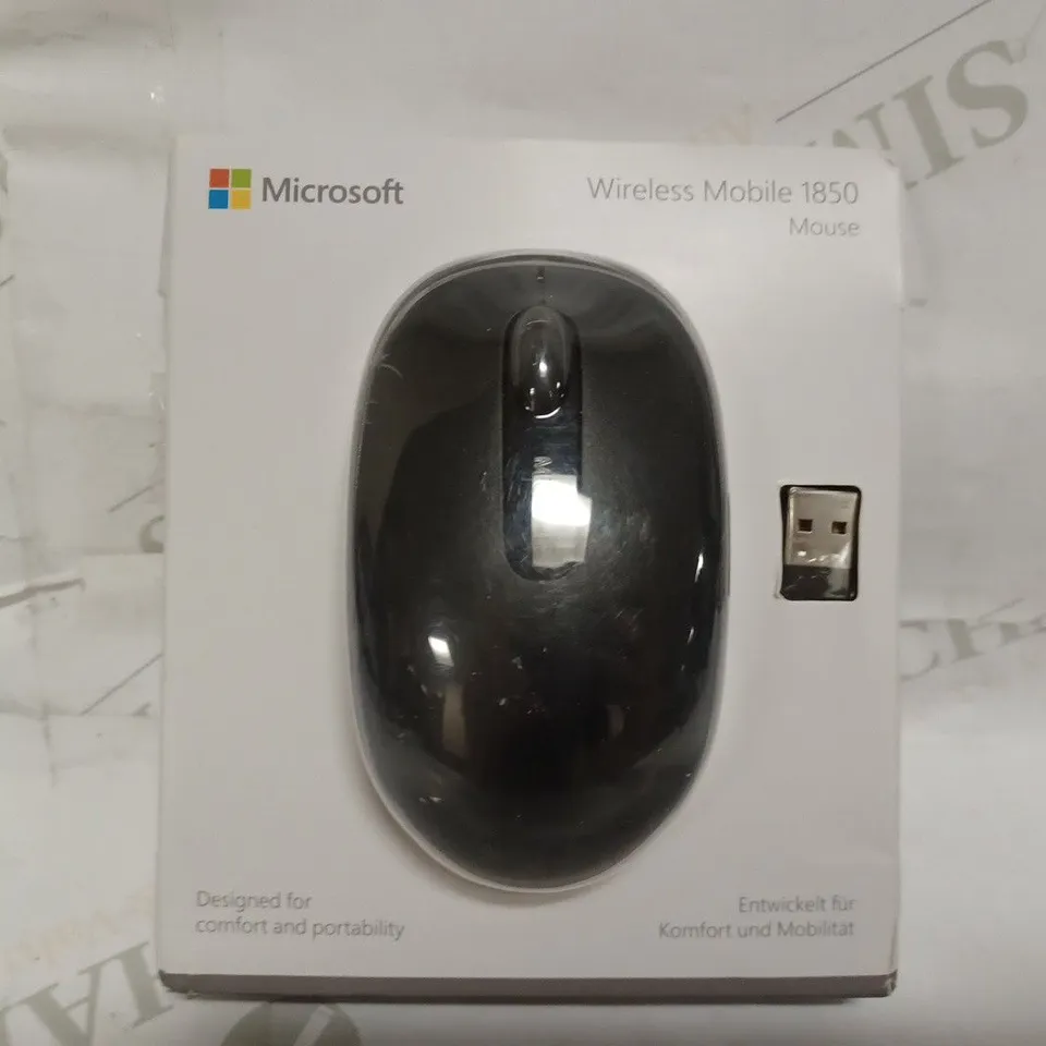 MICROSOFT WIRELESS MOBILE 1850 MOUSE - BLACK