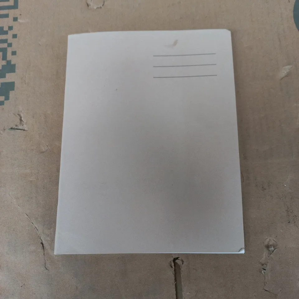 BOX OF 100 BRAND NEW BROWN 80 PAGE WRITING BOOK WITH MARGIN