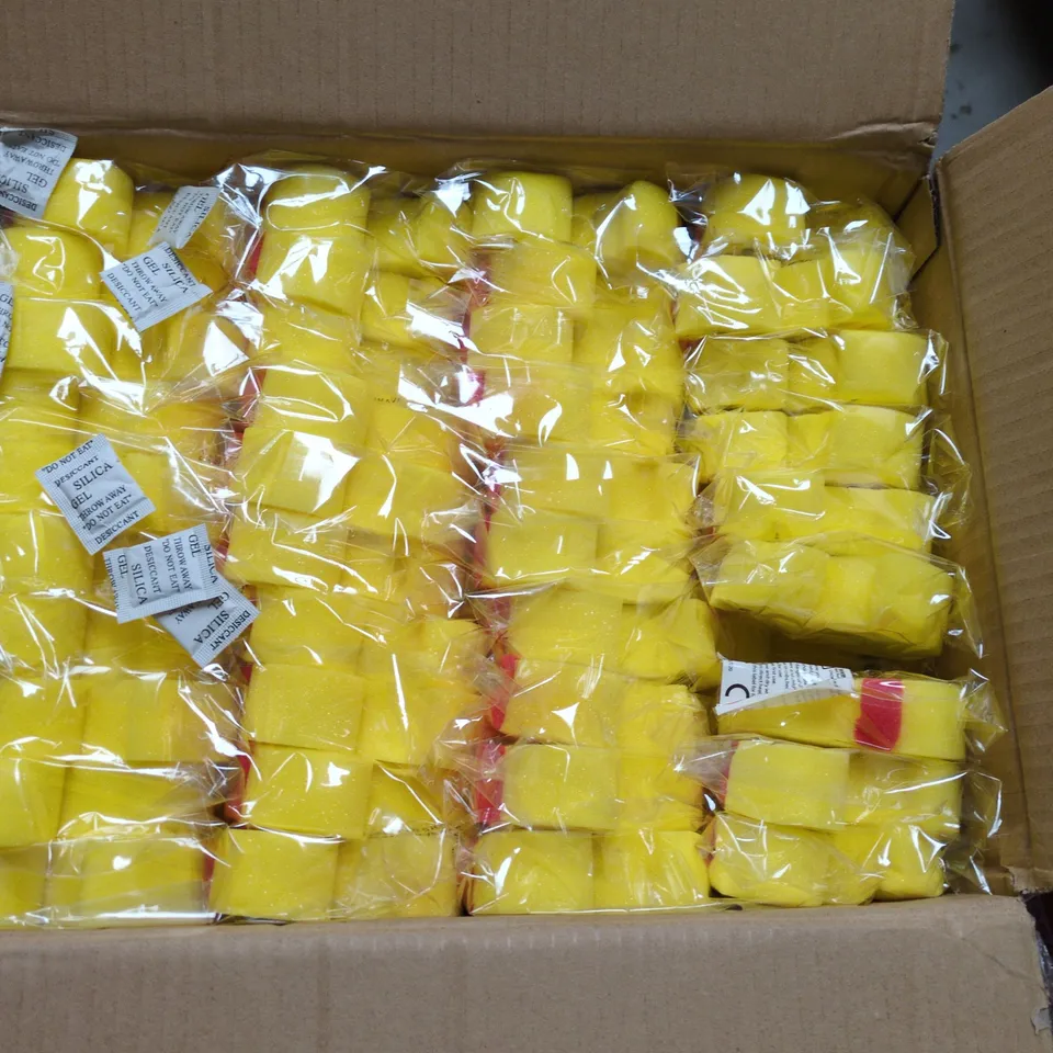 BOX OF APPROXIMATELY 200 BATHTIME DUCK SPONGES
