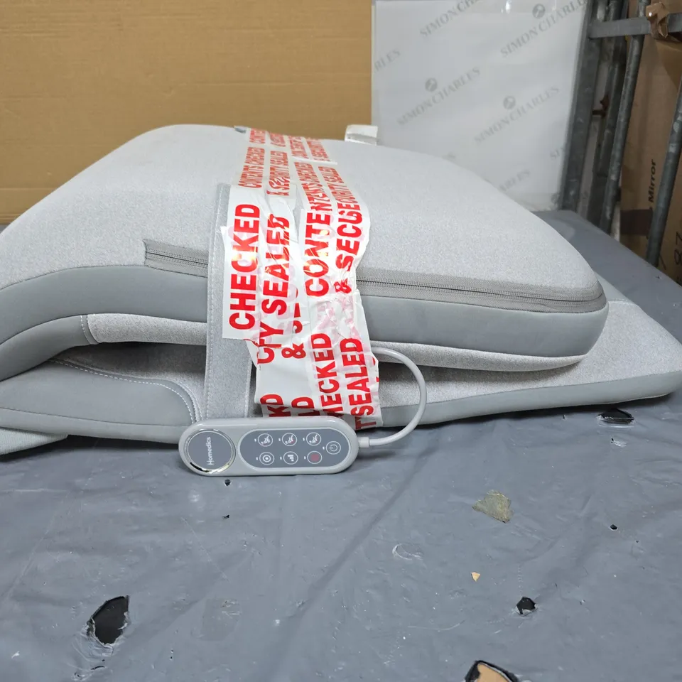 HOMEDICS BACK MASSAGER CUSHION WITH REMOTE – GREY