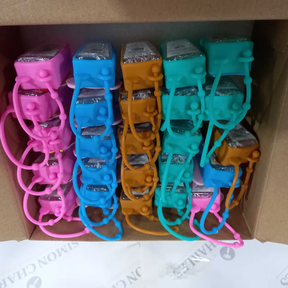 BOX OF APPROXIMATELY 8 OBJECT KIDS HAND SANITISER PACKS (25 PER PACKS )