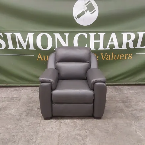 QUALITY DESIGNER ITALIAN MADE PARMA LEATHER ARMCHAIR