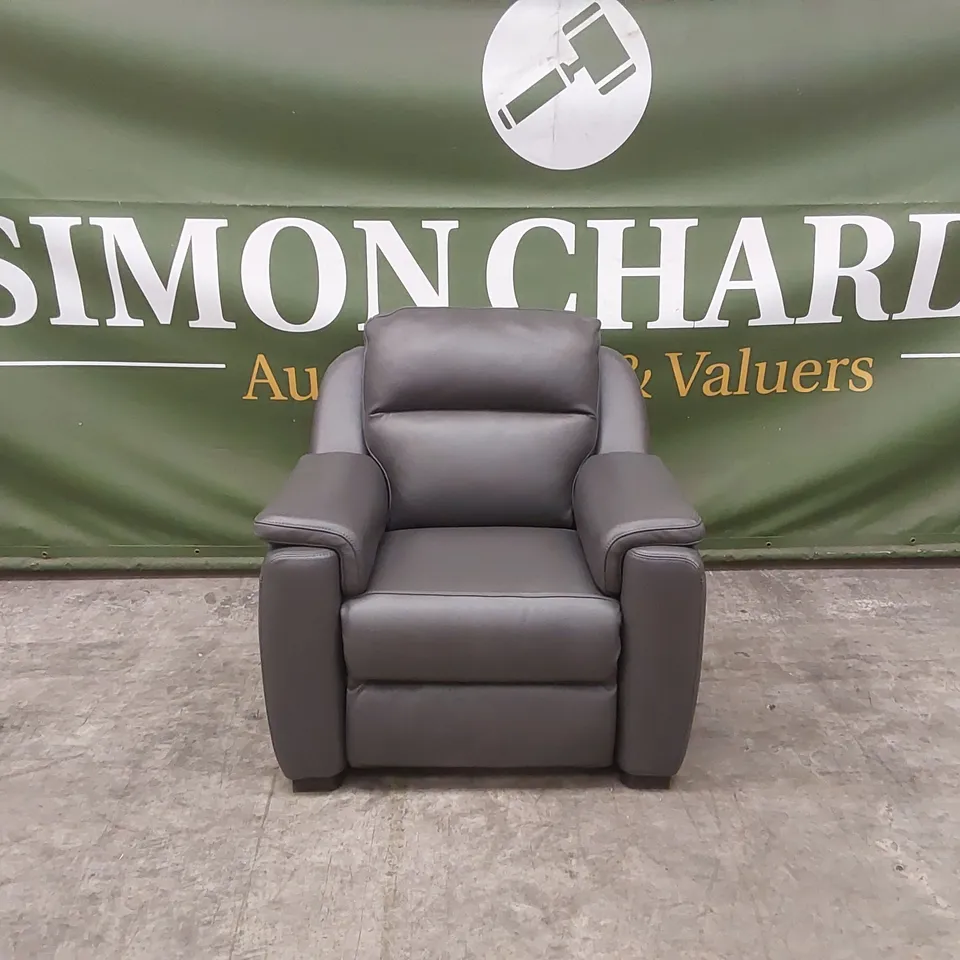 QUALITY DESIGNER ITALIAN MADE PARMA LEATHER ARMCHAIR