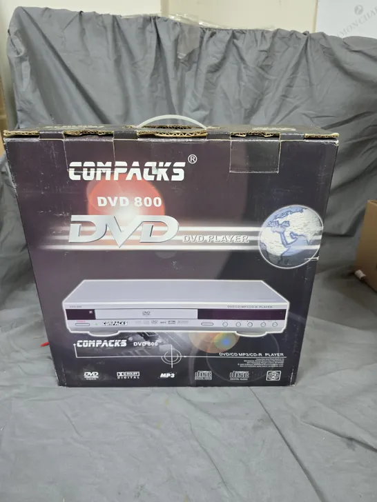 Lot 172: COMPACKS DVD 800 DVD PLAYER – REMOTE & AV CABLES INCLUDED ...