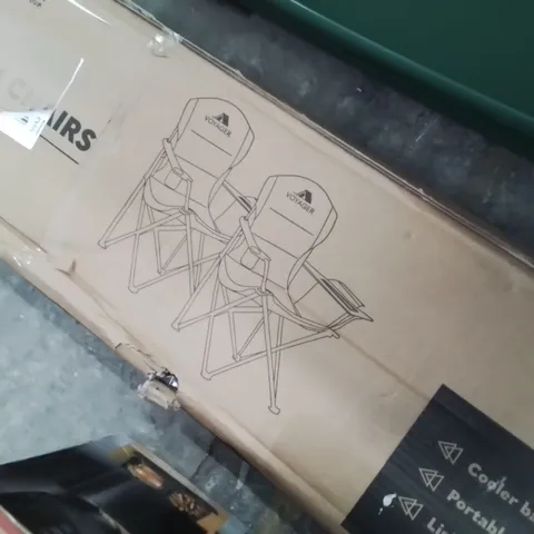BOXED VOYAGER 2PK COOL ARM CHAIRS RED