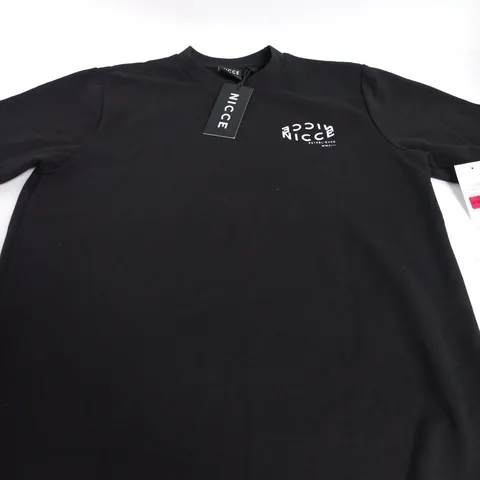 NICCE BLACK CREWNECK SWEATSHIRT - SIZE L
