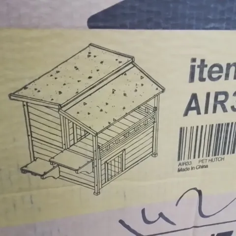 BOXED LARGE PET HUTCH 