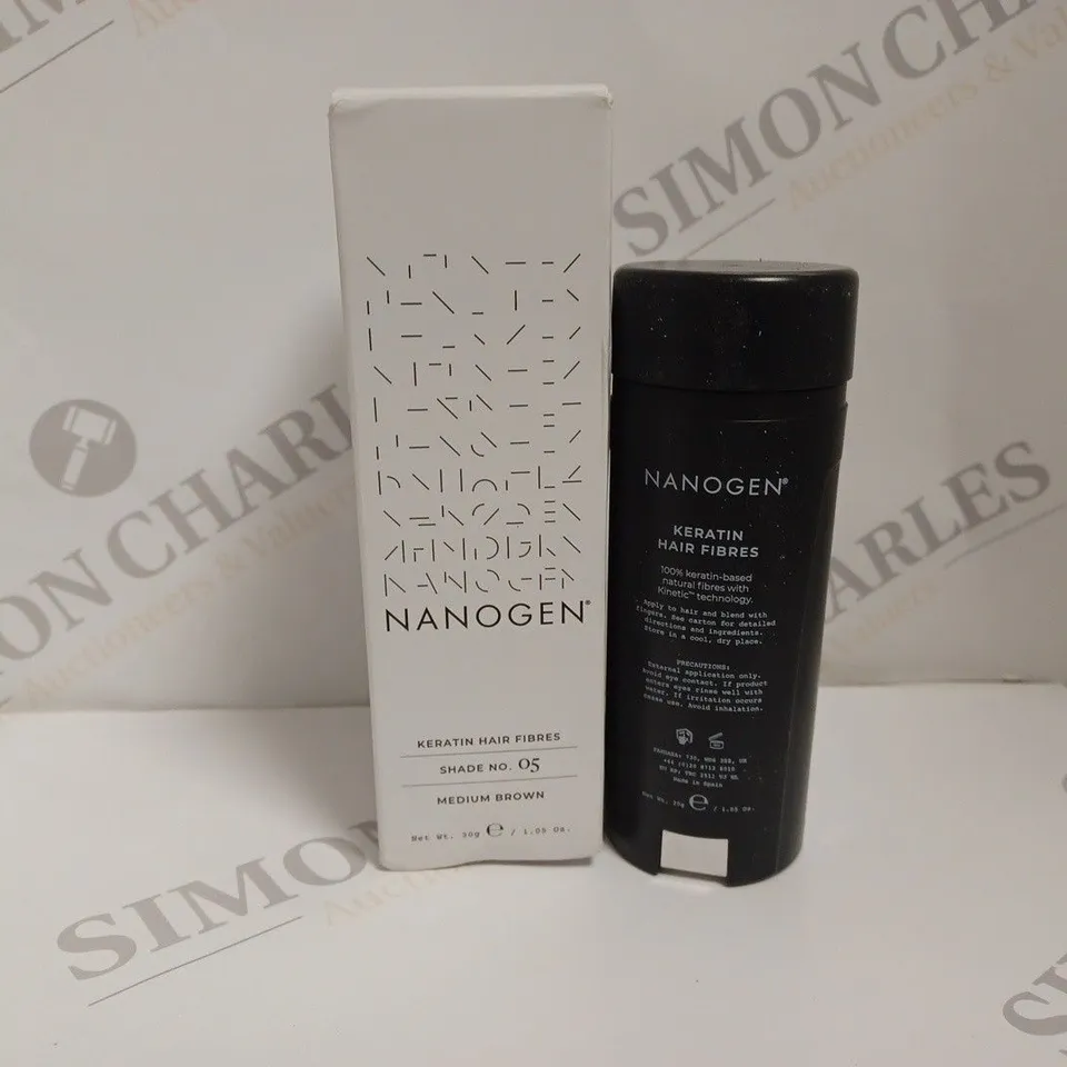 BOXED NANOGEN HAIR THICKENING FIBRES - 05 MEDIUM BROWN 