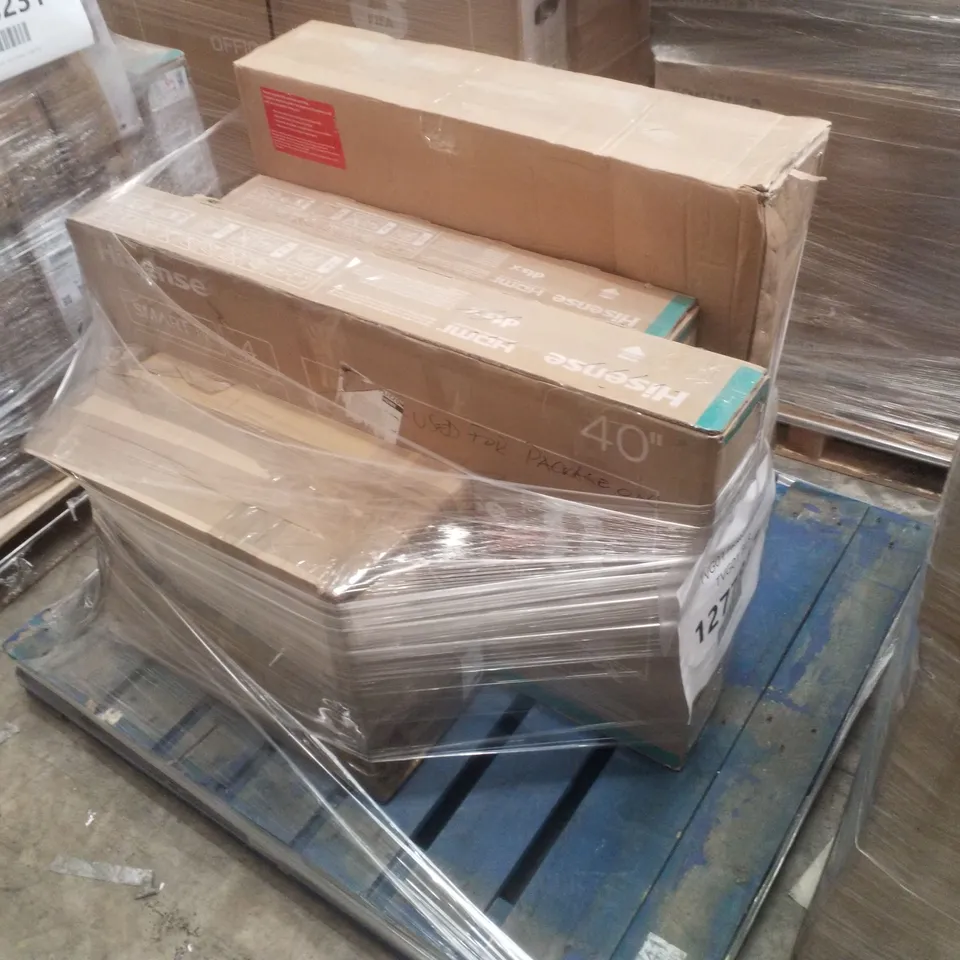PALLET CONTAINING APPROXIMATELY 5 ASSORTED DAMAGED TVS
