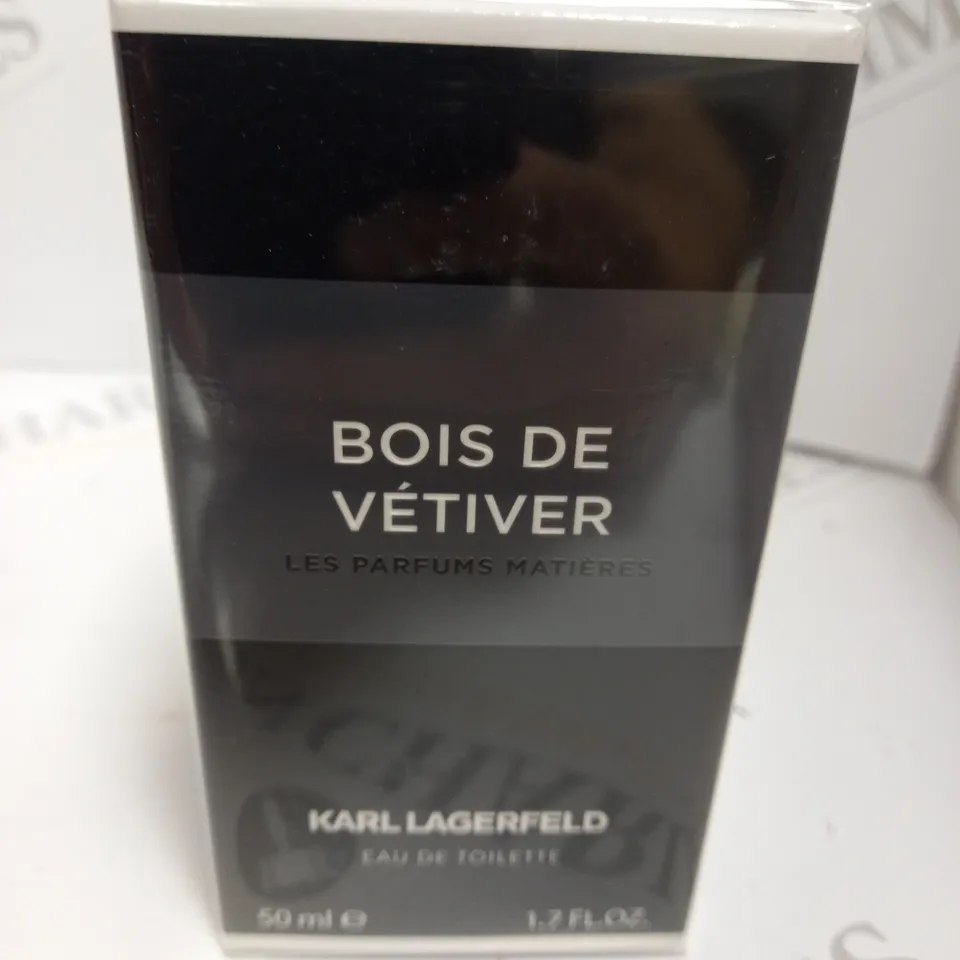 BOXED AND SEALED BOIS DE VETIVER KARL LAGERFELD EAU DE TOILETTE 50ML