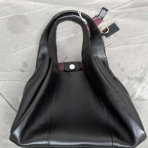 RADLEY LONDON STANHOPE SQUARE BLACK LEATHER HANDBAG