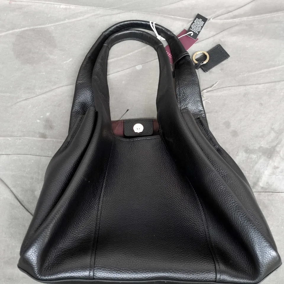 RADLEY LONDON STANHOPE SQUARE BLACK LEATHER HANDBAG