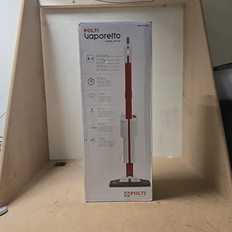 POLTI VAPORETTO SV650 STYLE 2-IN-1 STEAM MOP WITH HANDHELD CLEANER BOXED