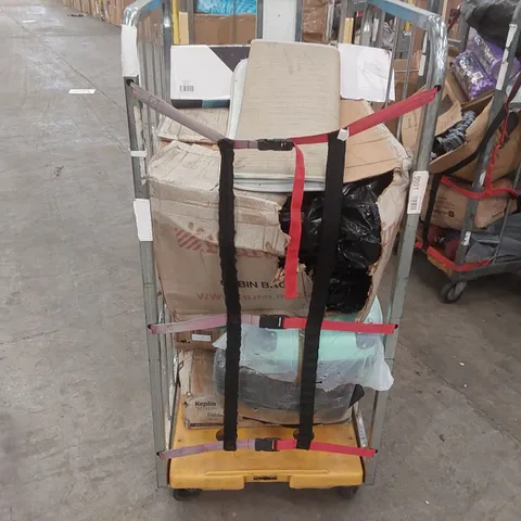 CAGE OF ASSORTED CONSUMER PRODUCTS/FURNITURE PARTS INCLUDING: FOAM ROLLER ECT // CAGE NOT INCLUDED 