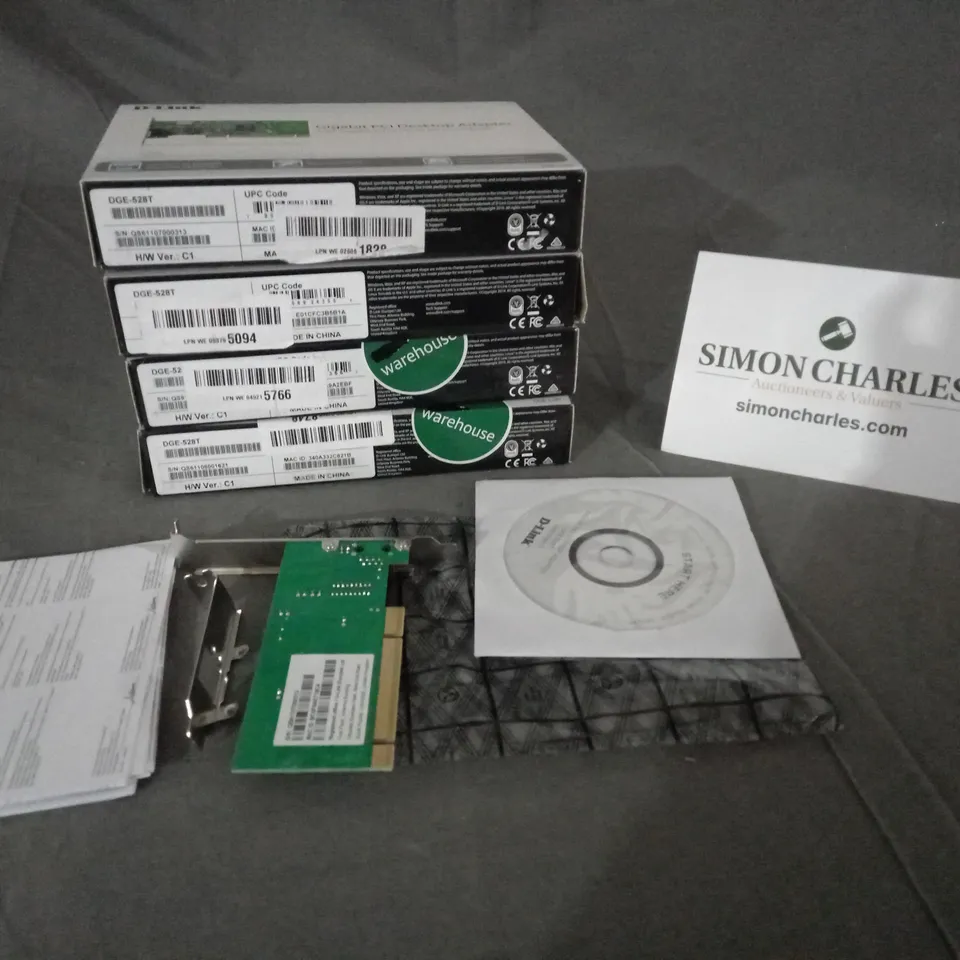 4 X BOXED D-LINK GIGABIT PCI DESKTOP ADAPTER