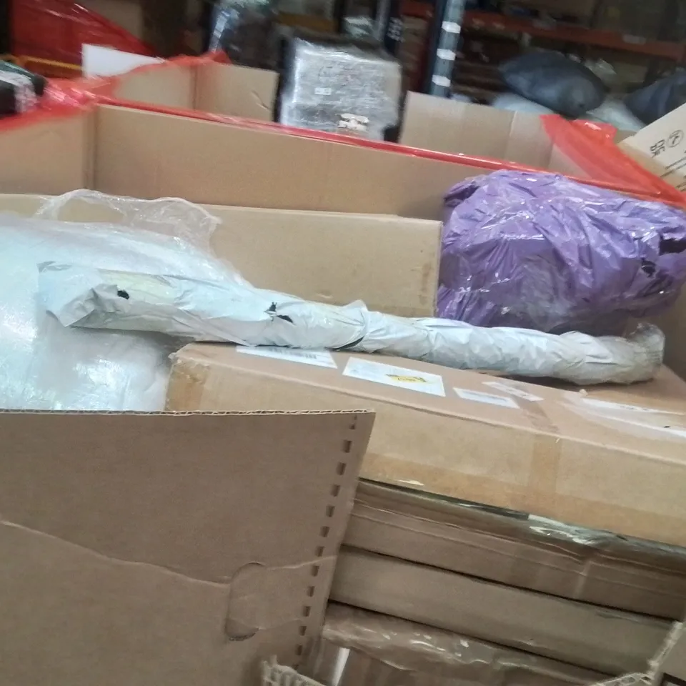 PALLET OF ASSORTED HOUSEHOLD GOODS AND PRODUCTS TO INCLUDE;TOILET SEAT COVER,MESH TRAY LETTER BOX