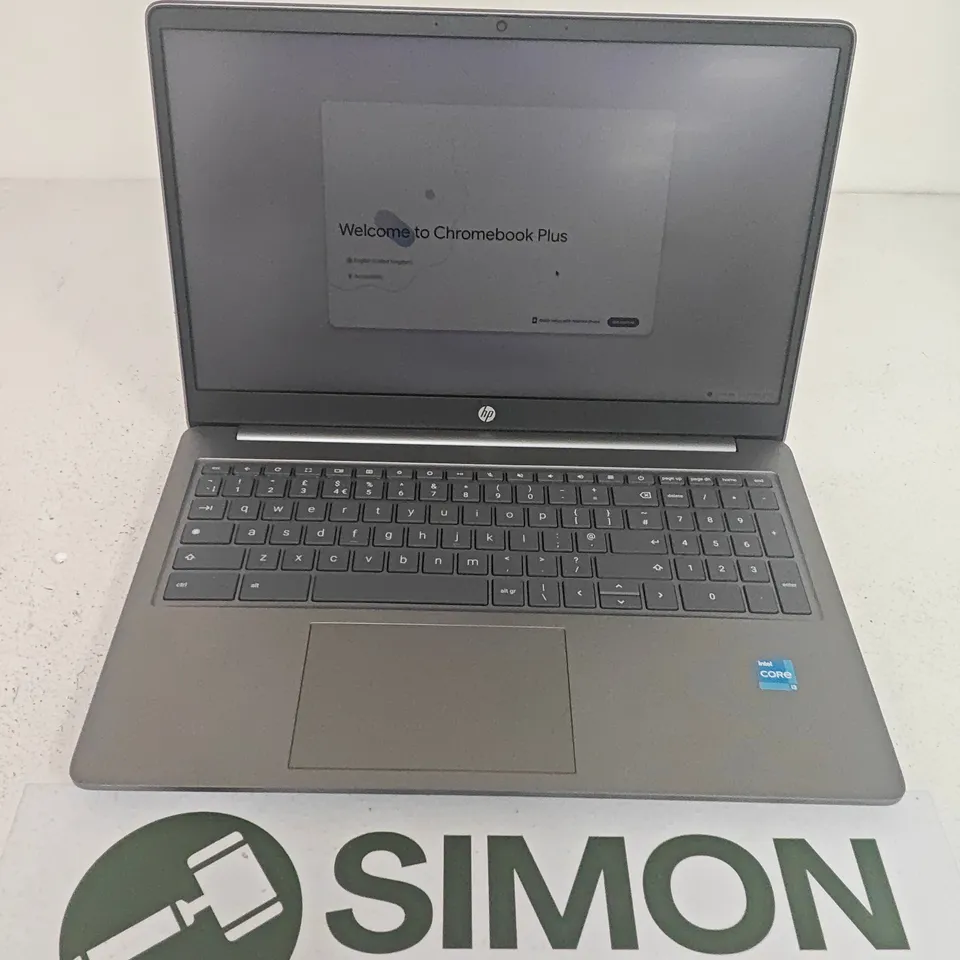 UNBOXED HP CHROMEBOOK PLUS INTEL I-3 LAPTOP IN SILVER - 15A-NB0004NA