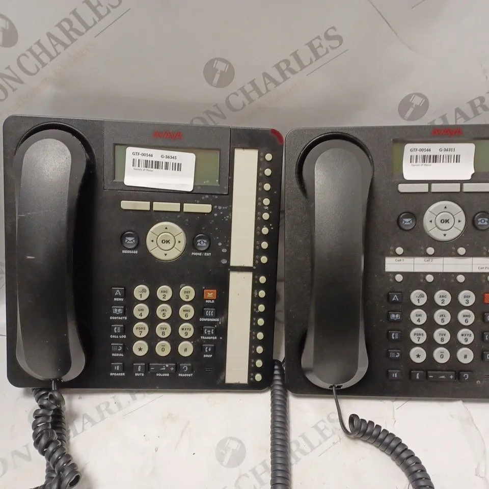 APPROXIMATELY 10 AVAYA OFFICE LANDLINE TELEPHONES (MODELS: 1608-I & 1616-1 BLK)