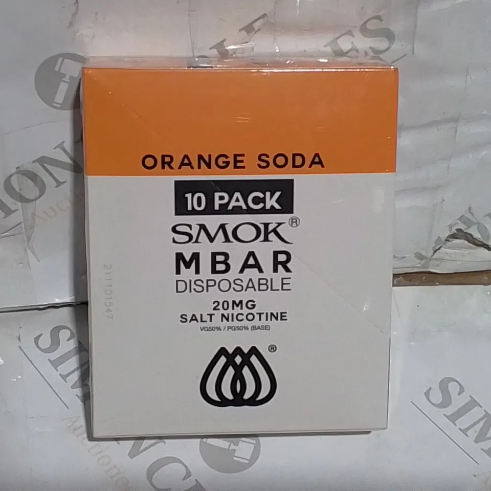 SEALED SMOK M BAR DISPOSABLE 10-PACK - ORANGE SODA