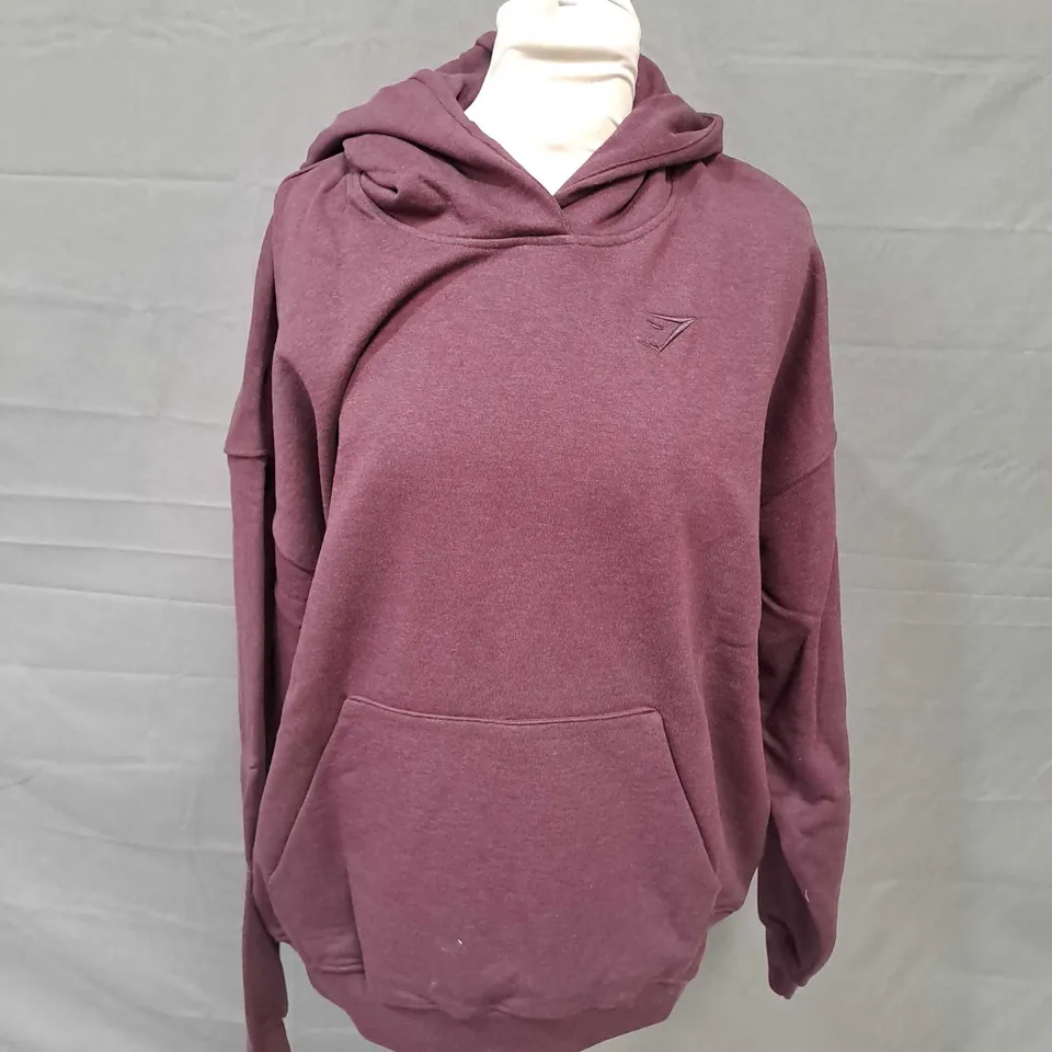 GYMSHARK REST DAY SWEATS HOODIE IN PURPLE - SMALL