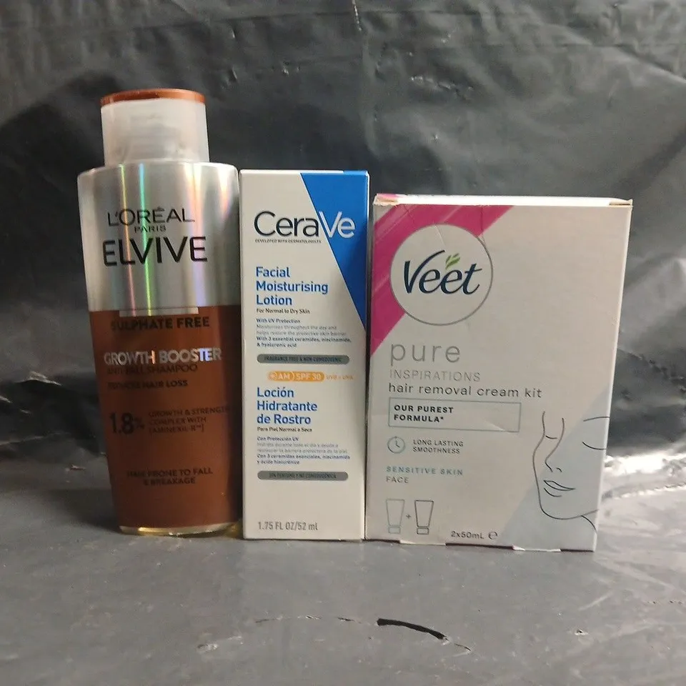 APPROXIMATELY 20 ASSORTED COSMETIC ITEMS TO INCLUDE CERAVE, L'ORÉAL, ETC - COLLECTION ONLY