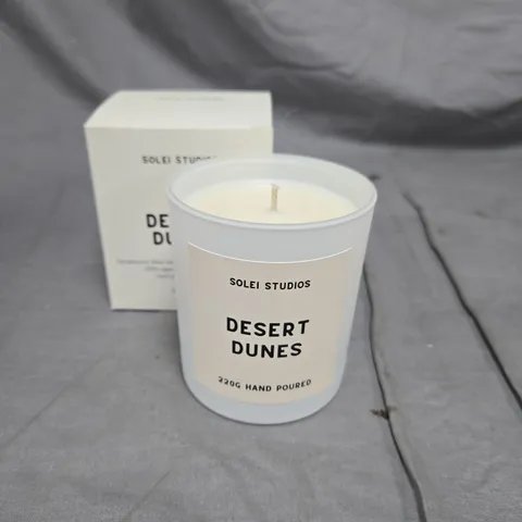 SOLEI STUDIOS DESERT DUNES CANDLE – 220G HAND POURED