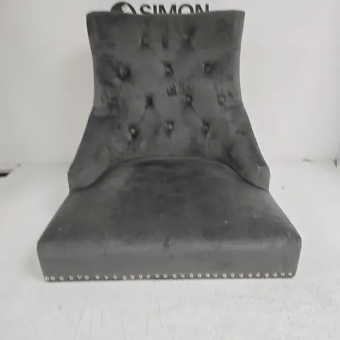 WARWICK VELVET DINING CHAIR - GREY