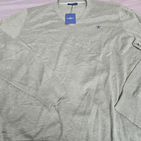 HACKETT COTTON SILK V NECK - SIZE LARGE